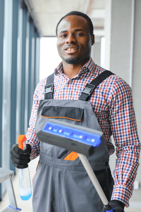 Best World facility-management technician on site at The Kharis