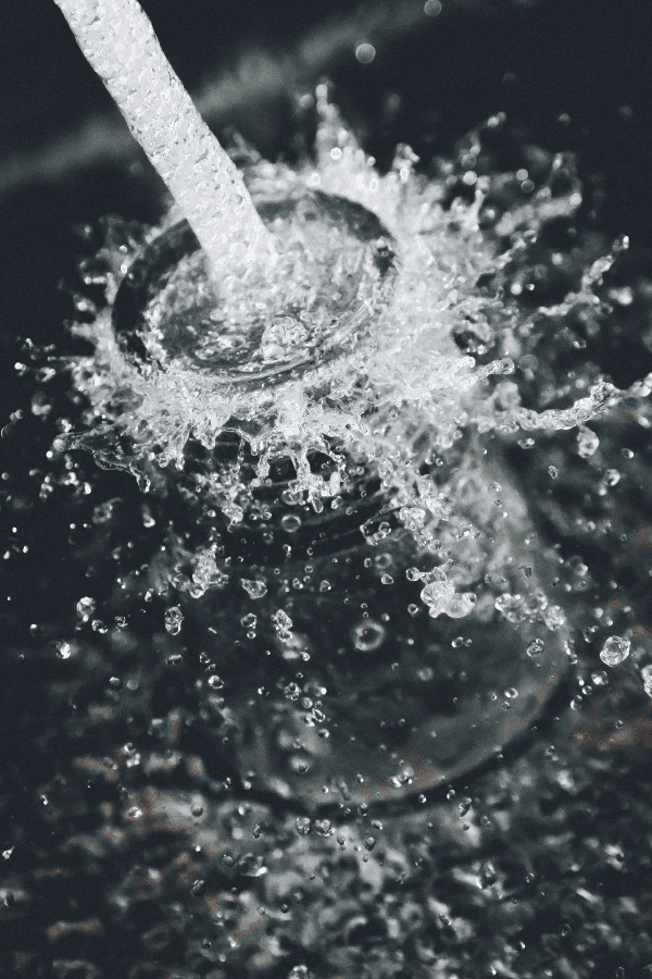 Clean water pouring from a tap at The Kharis
